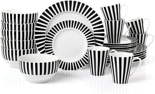 24pc porcelain dinner set - 24pc,