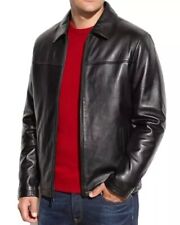 Mens leather Jacket 100% Real Soft Lambskin Leather Man Classic Coat