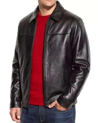 Mens leather jacket 100 - leather, 100%