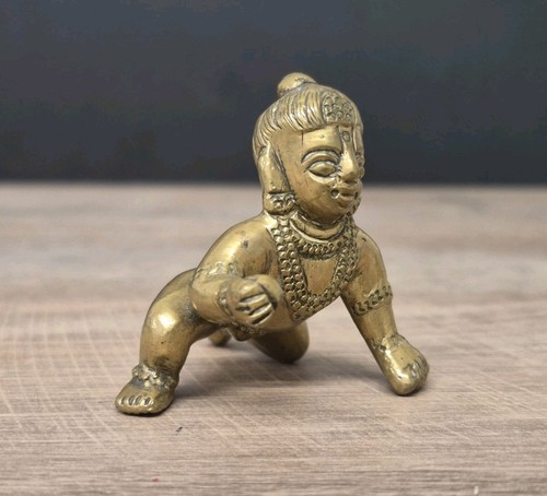 Vintage brass miniatures laddu - vintage,