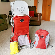 Osprey Poco Premium Baby/Child Carrier, Sun Shade, Removable Daypack & Raincover