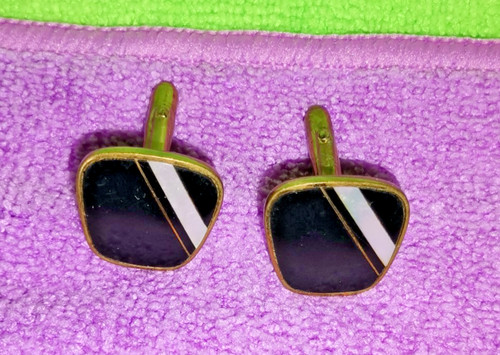 Art deco genuine black onyx - genuine,