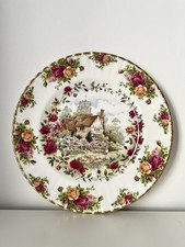 Royal Albert Old Country Roses Cottage Plate 1988 Vintage Bone China