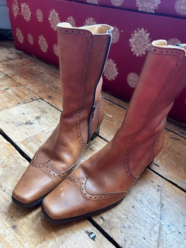 Tan mid calf - tan, mid-calf