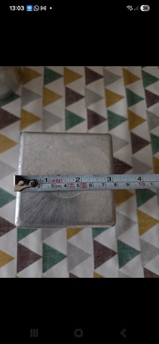 Square metal candle mould - metal,