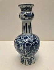 French blue and white Delft vase circa 1900