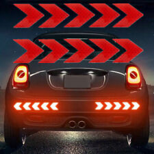 10X Car Reflective Stickers Arrow Sign Safety Tape Warning Decal Accessories
