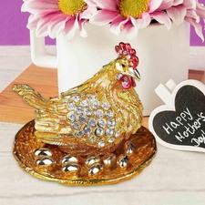 Hen Hatching Eggs Jewelry Box