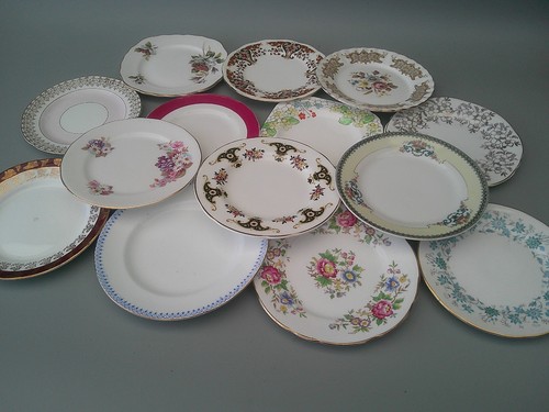 Vintage mis match bone china - vintage,