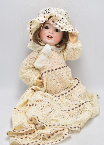 German bisque head doll - german,