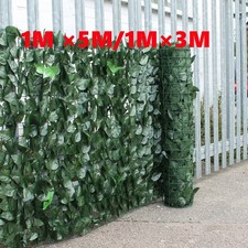 3m/ 5m Artificial Hedge Ivy Leaf Garden Fence Balcony Privacy Screens Wall Panel