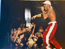 16x12 Photo Hand Signed Eminem Marshall Mathers Rap Verified COA Slim Shady Icon