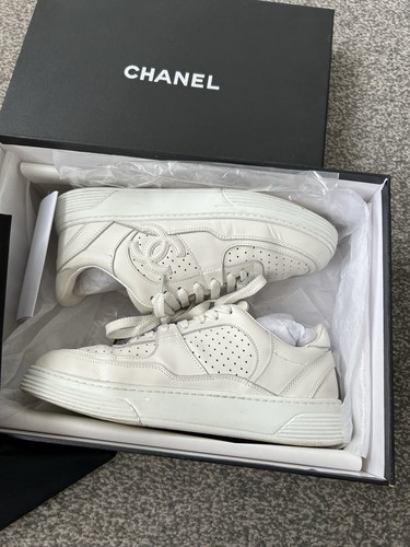 Chanel white trainers - chanel,