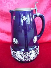 Beautiful, old Buffet Jug, Relief, Birds, 30cm