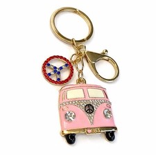 Pink Hippie USA Peace Van Gold