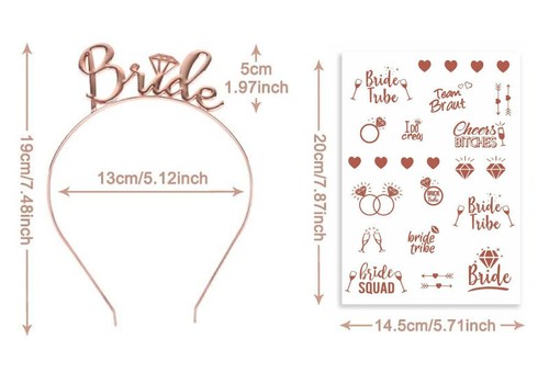Set bride bridesmaid tiara - of,