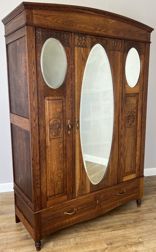 Wardrobe antique french oak - wardrobe,