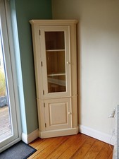 Wooden corner cupboard/display