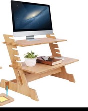 Wooden Desk Riser Rack