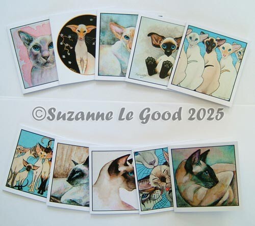 Siamese cat greetings - , cards