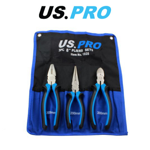 Pro 3pc plier set ni - 8",
