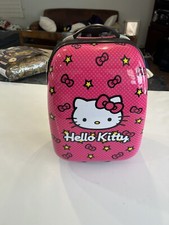 HELLO KITTY Sanrio Hard Shell Rolling Suitcase Girls Luggage 17"