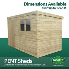 Total Sheds Garden Pent Shed Pressure Treated Tanalised Wooden T&G Timber