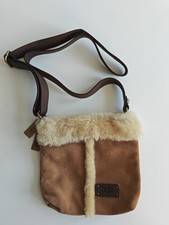 Ugg - Sheepskin Handbag with Leather Shoulder Strap