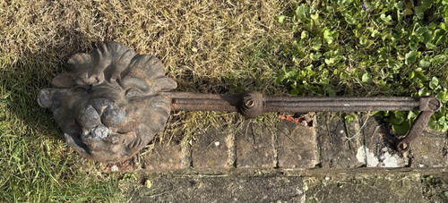 Antique large cast iron - large, lions