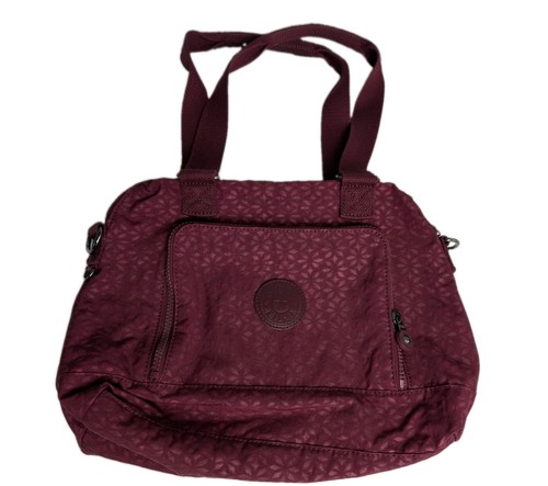 Kipling maroon floral medium - maroon,