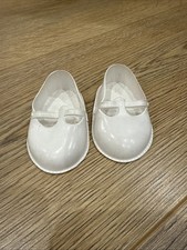 Vintage Doll Shoes Cinderella No3 Debutante White Shoes