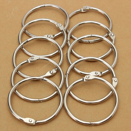 25mm silver metal hinged split - metal,