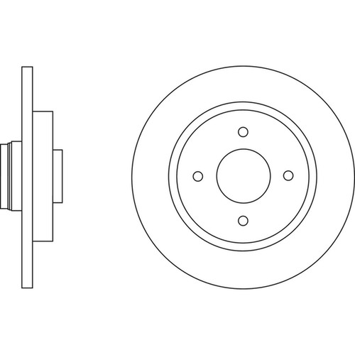 Brake discs solid for - 2x,