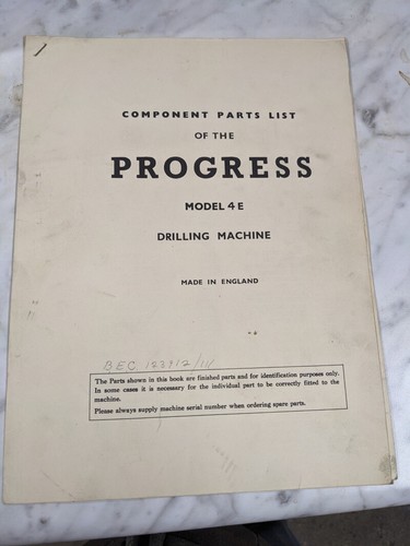 Progress model drilling - progress,
