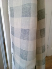kate forman - blue check - 6 metres of linen 140cm wide - linen