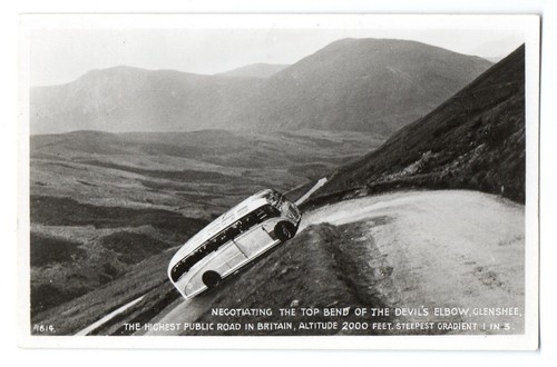 Vintage devils elbow postcard - vintage,