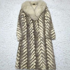 Fox fur maxi coat with a fur