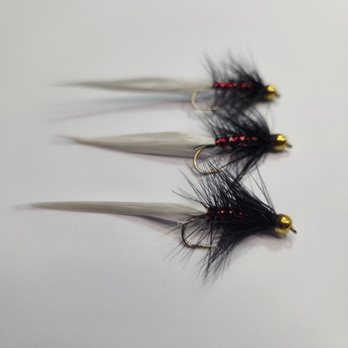 White damsel fly fishing - x,