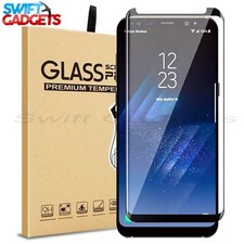 For Samsung Galaxy S8 S9 Plus S7 Edge Full Cover Tempered Glass Screen Protector