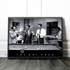 The Rat Pack Playing Pool in