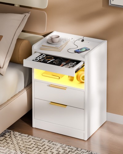 Mondeer led bedside table - table, with