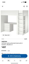 IKEA Smastad White Loft Bed