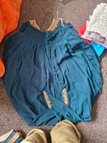Women teal embroidered - teal,
