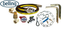 Belling Gas Cooker Installation Kit Inc Bayonet Hose, Inlet Adaptor Etc