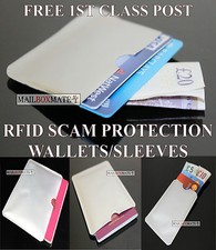 RFID Sleeve Contactless Protection Wallet Credit Card & Passport Holder, Lot