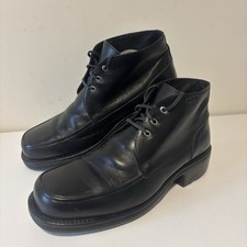 Kickers Mens Black Leather Ankle Boots Shoes Lace Up UK Size 10 