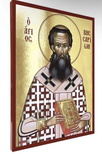 Saint bessarion wooden - saint, icon