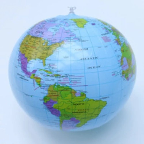 30cm inflatable world globe - 30cm,