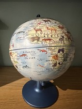 Stellanova Children's Rotating Desk Top World Globe with Animals on Stand