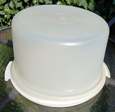 Tupperware Tall Cake Dome Store & Serve Base, vintage